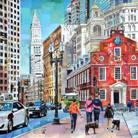 Boston old state house- Betsy Silverman collage