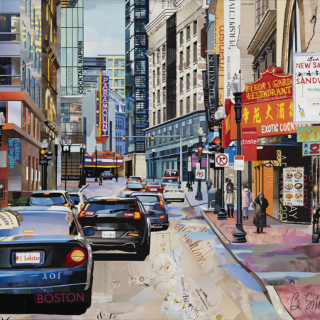Chinatown Boston Collage by Betsy Silverman