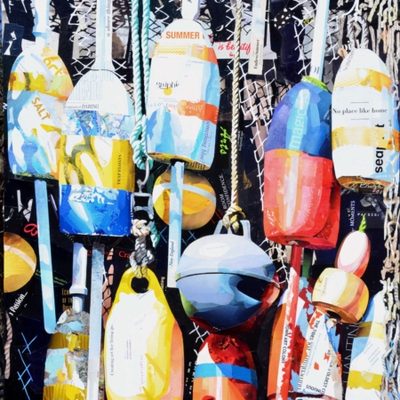 buoys collage by Betsy Silverman