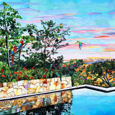 collage of Costa Rica by Boston Artist Betsy Silverman