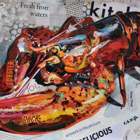 lobster collage by Betsy Silverman