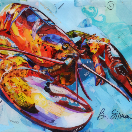 lobster collage by betsy silverman